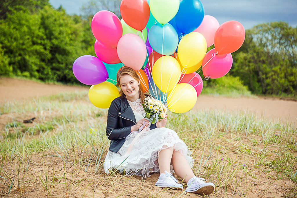 Даша и Андрей_Много шариков, много эмоций и атмосферы!. Фотограф женский и мужской портрет Санкт-Петербург