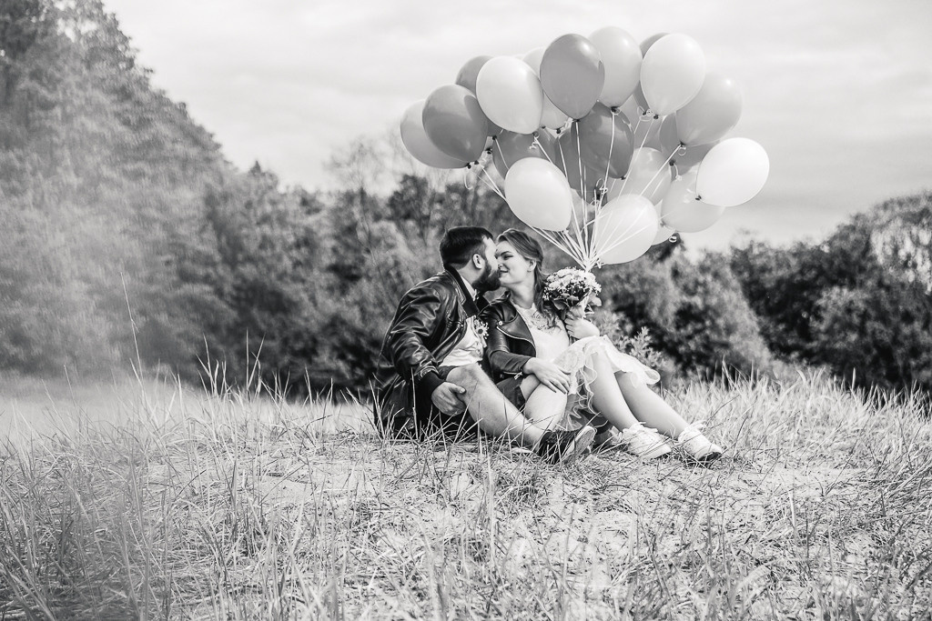 Даша и Андрей_Много шариков, много эмоций и атмосферы!. Фотограф женский и мужской портрет Санкт-Петербург