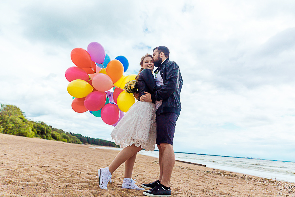 Даша и Андрей_Много шариков, много эмоций и атмосферы!. Фотограф женский и мужской портрет Санкт-Петербург