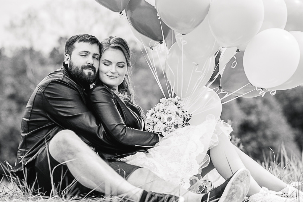 Даша и Андрей_Много шариков, много эмоций и атмосферы!. Фотограф женский и мужской портрет Санкт-Петербург