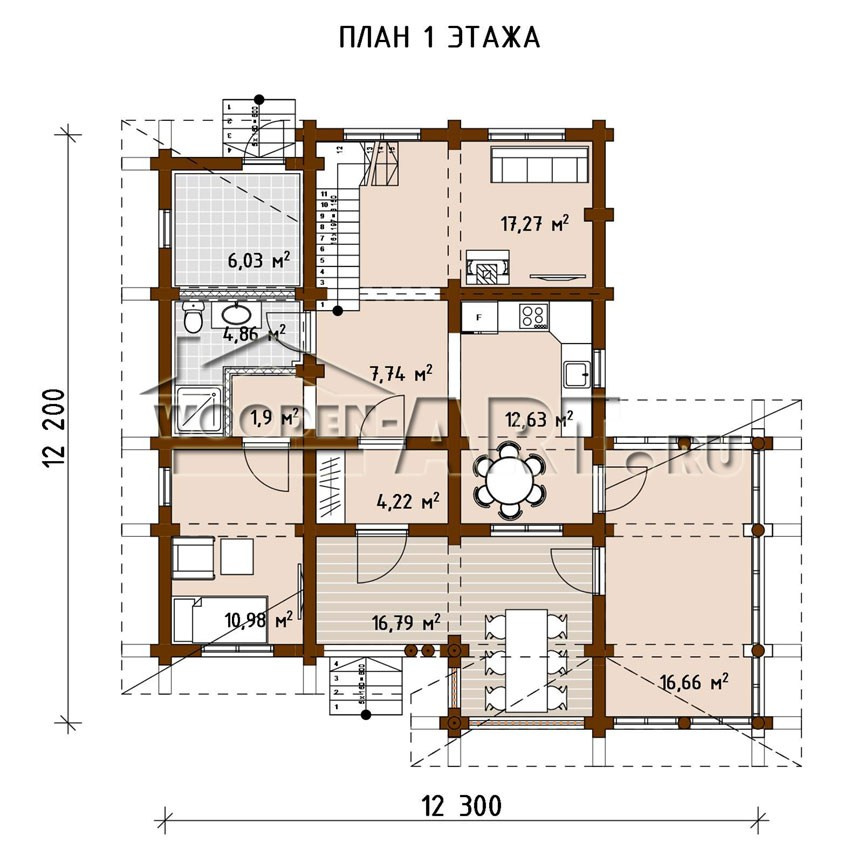 «Журавлево» 182 кв. м. Проекты деревянных домов