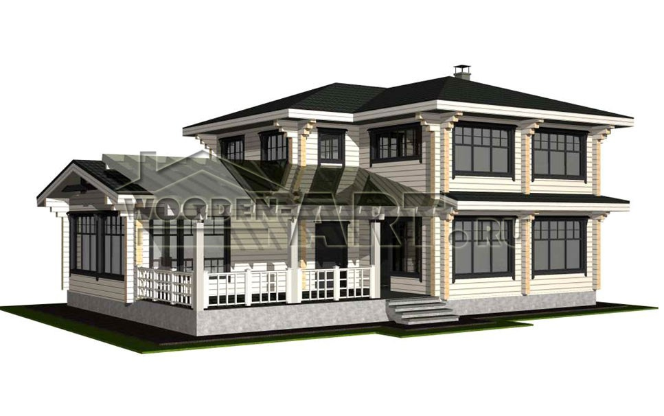 «Вязьма» 236 кв. м. Проекты деревянных домов