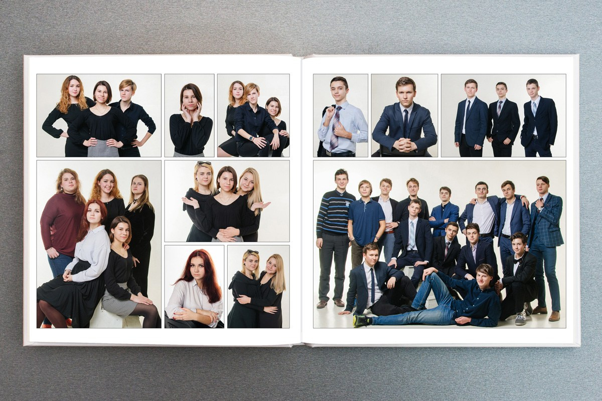 Примеры наполнения альбома. Школьный фотограф г. Чита