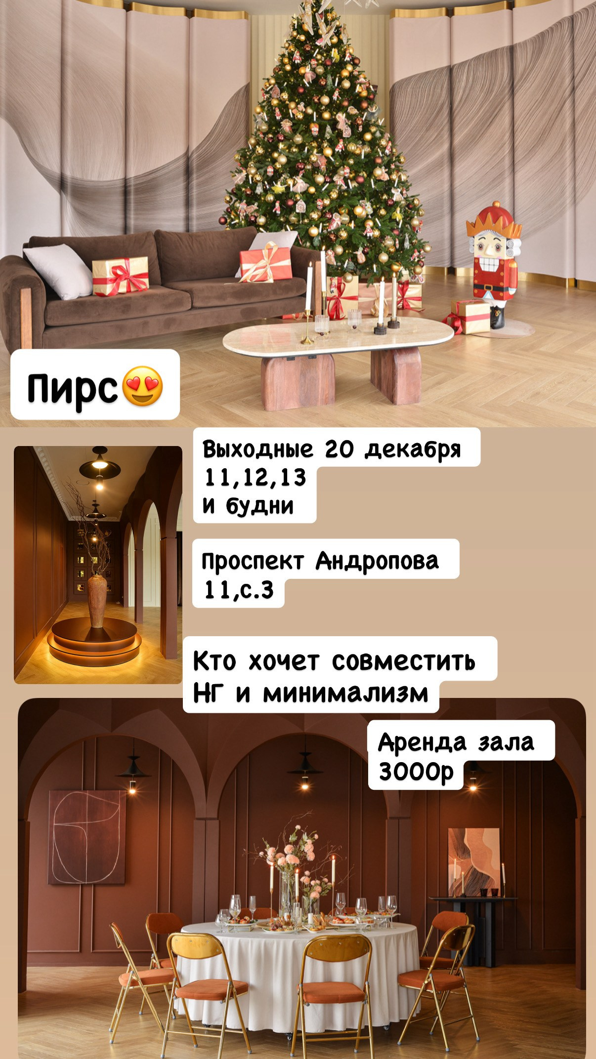 Новогодние залы. Женский и семейный фотограф в Москве- Ольга Самусенко