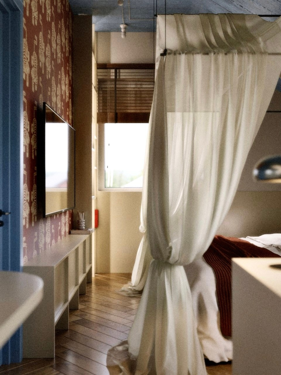 Vartemyagi village | Leningrad Region. 3D interior design visualization