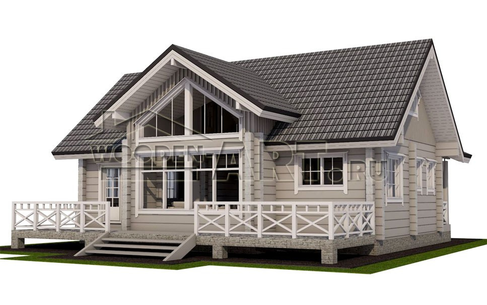 «Лахта» 141 кв. м. Проекты деревянных домов