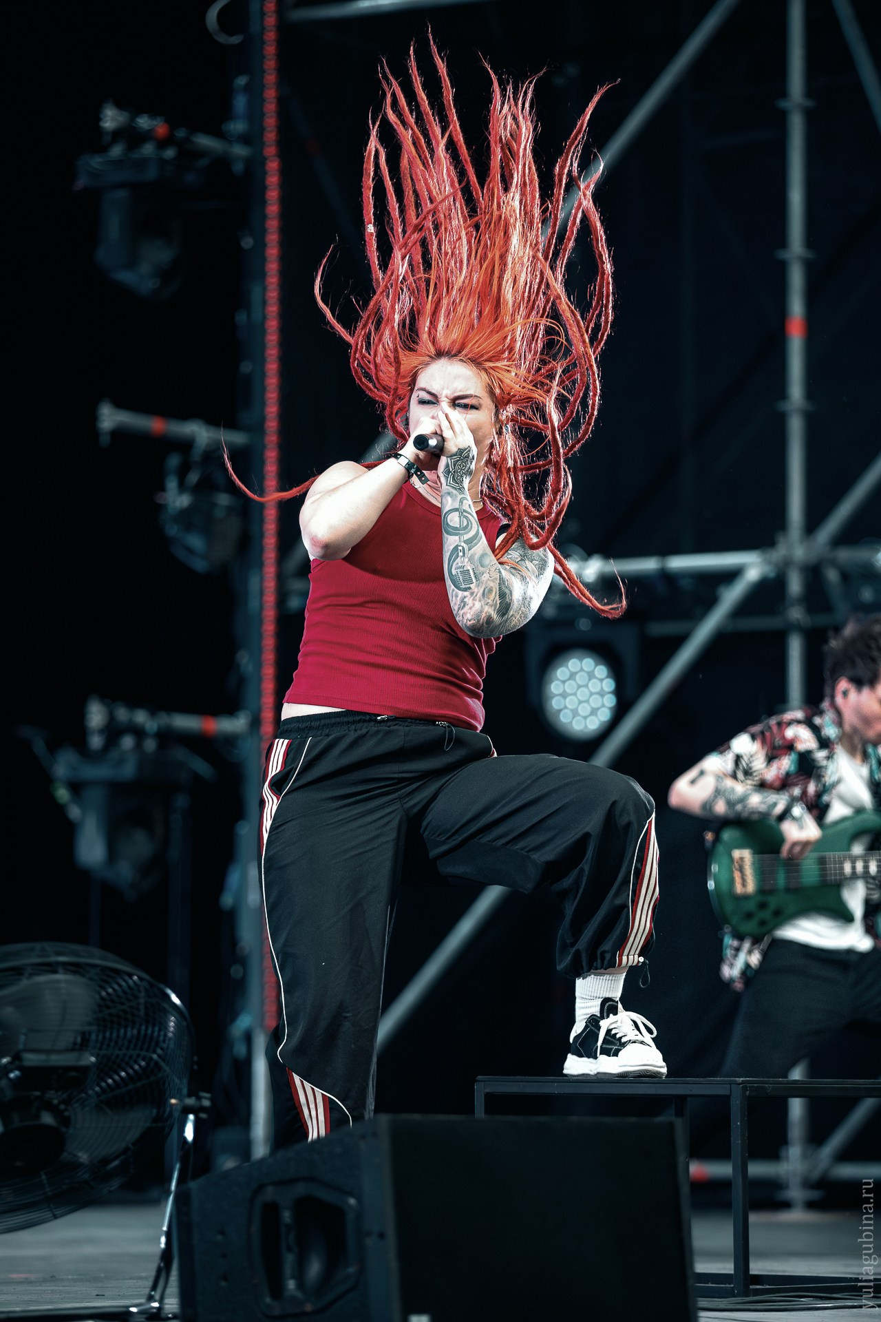 Ира Сиденко, вокал. Выступление BLACKPYRES на концерте STIGMATA, 01.06.24, Зеленый театр, Red Summer