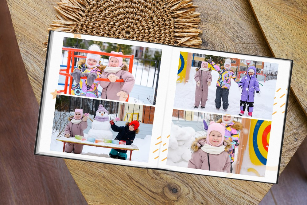 Выпускной альбом для детского сада «Минимализм». Студия выпускных альбомов Ольги Галкиной. Томск