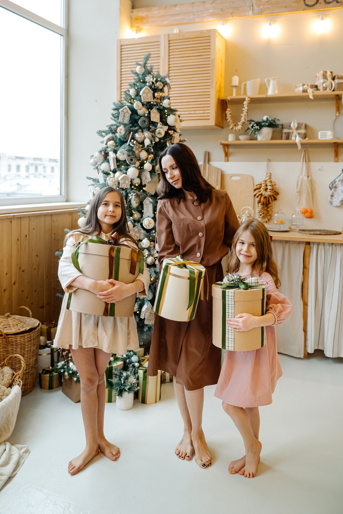 Семейная. Евгения с дочками. Свадебный и сеейный фотограф в Санкт-Петербурге Елена Худякова