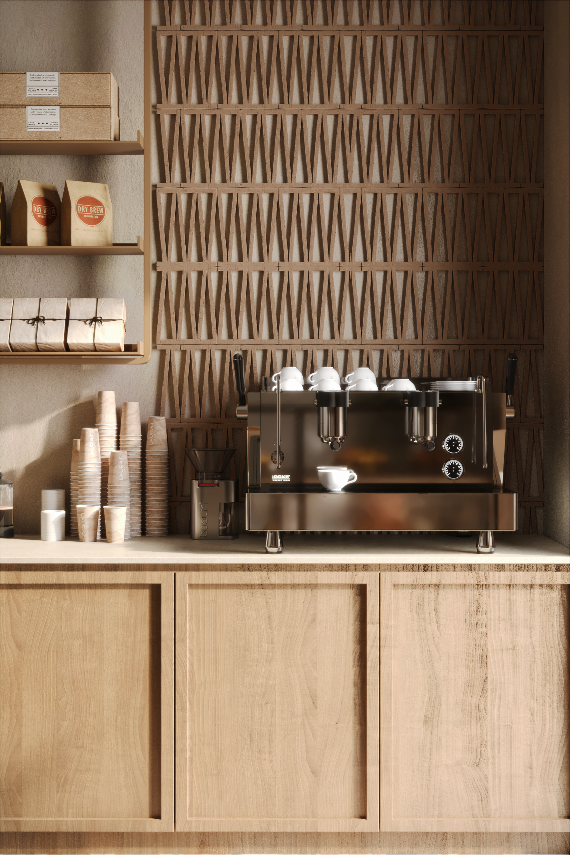 Кафе-магазин в южном стиле. Дизайн интерьера в Крыму