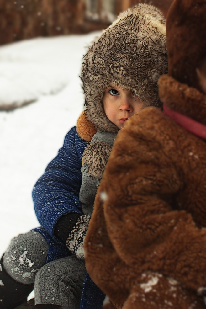 Мы лепим снеговика!. Съемка Таинств Крещения Венчания, детские и семейные съемки в Пензе