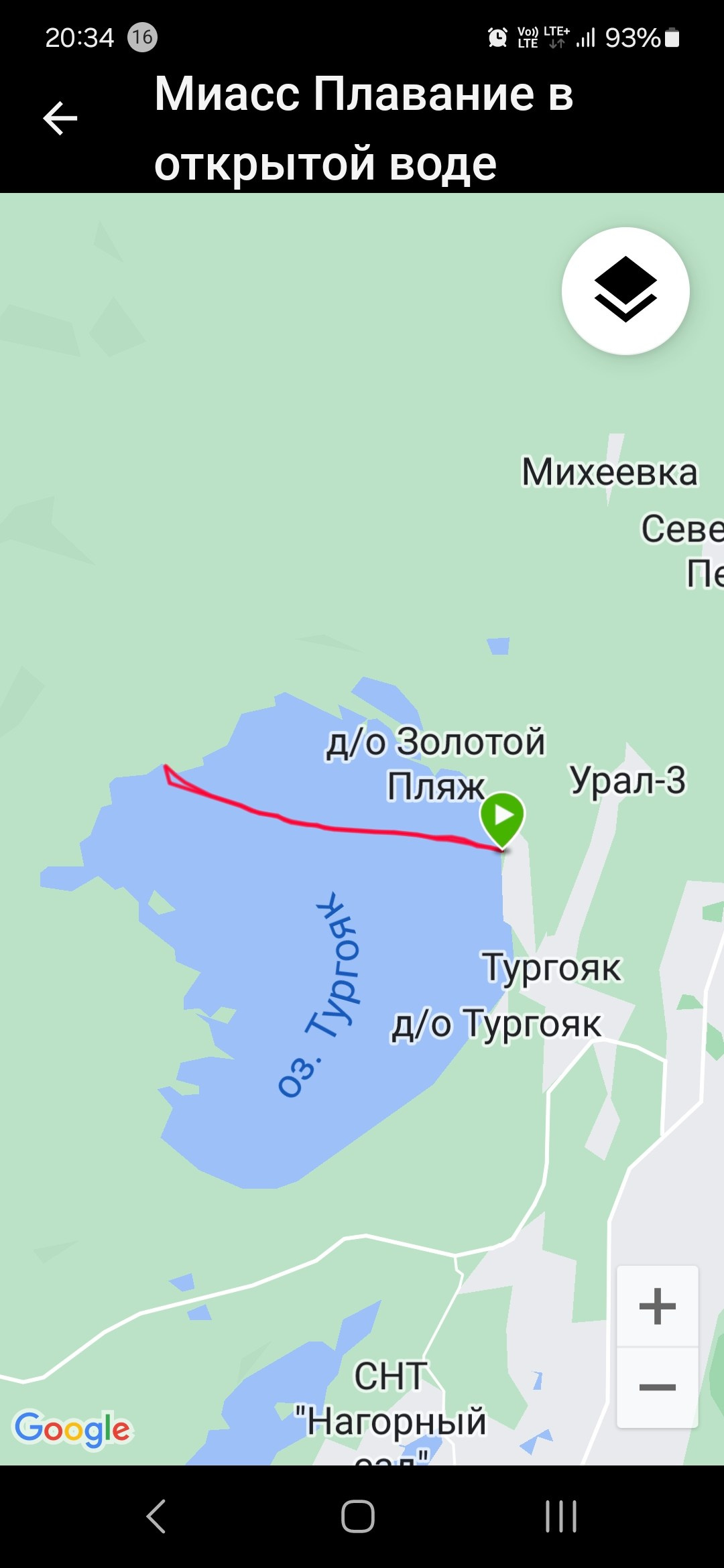 На 10ке было просто и понятно с ориентированием, туда-обратно за почти 4 ч с двумя привалами-остановками в воде на питание