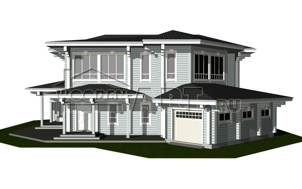 «Жуковка» 546 кв. м. Проекты деревянных домов