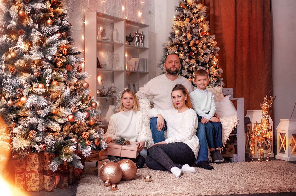 Новогодняя фотосессия для семьи Марьяны. Семейный и детский фотограф Новокузнецк Евгения Лебеденко