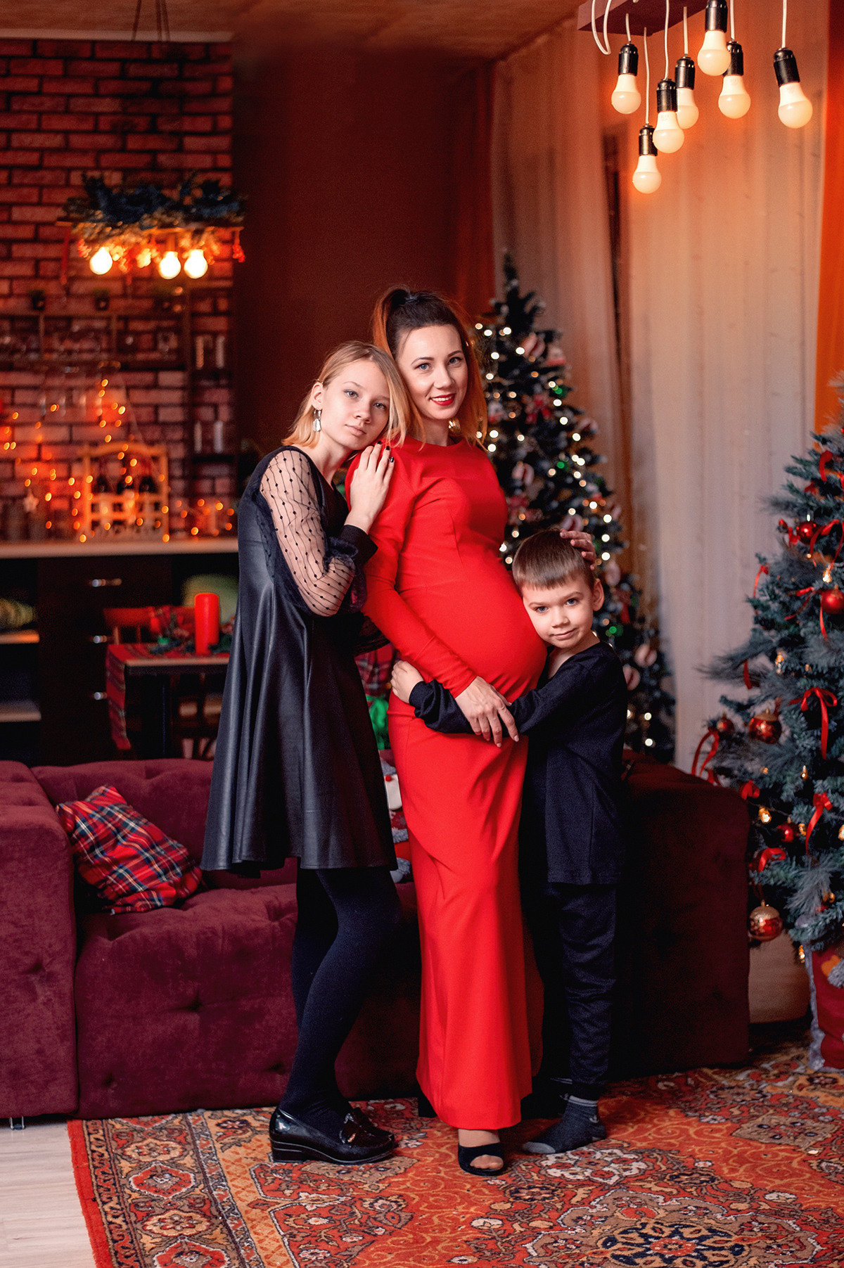 Новогодняя фотосессия для семьи Марьяны. Семейный и детский фотограф Новокузнецк Евгения Лебеденко