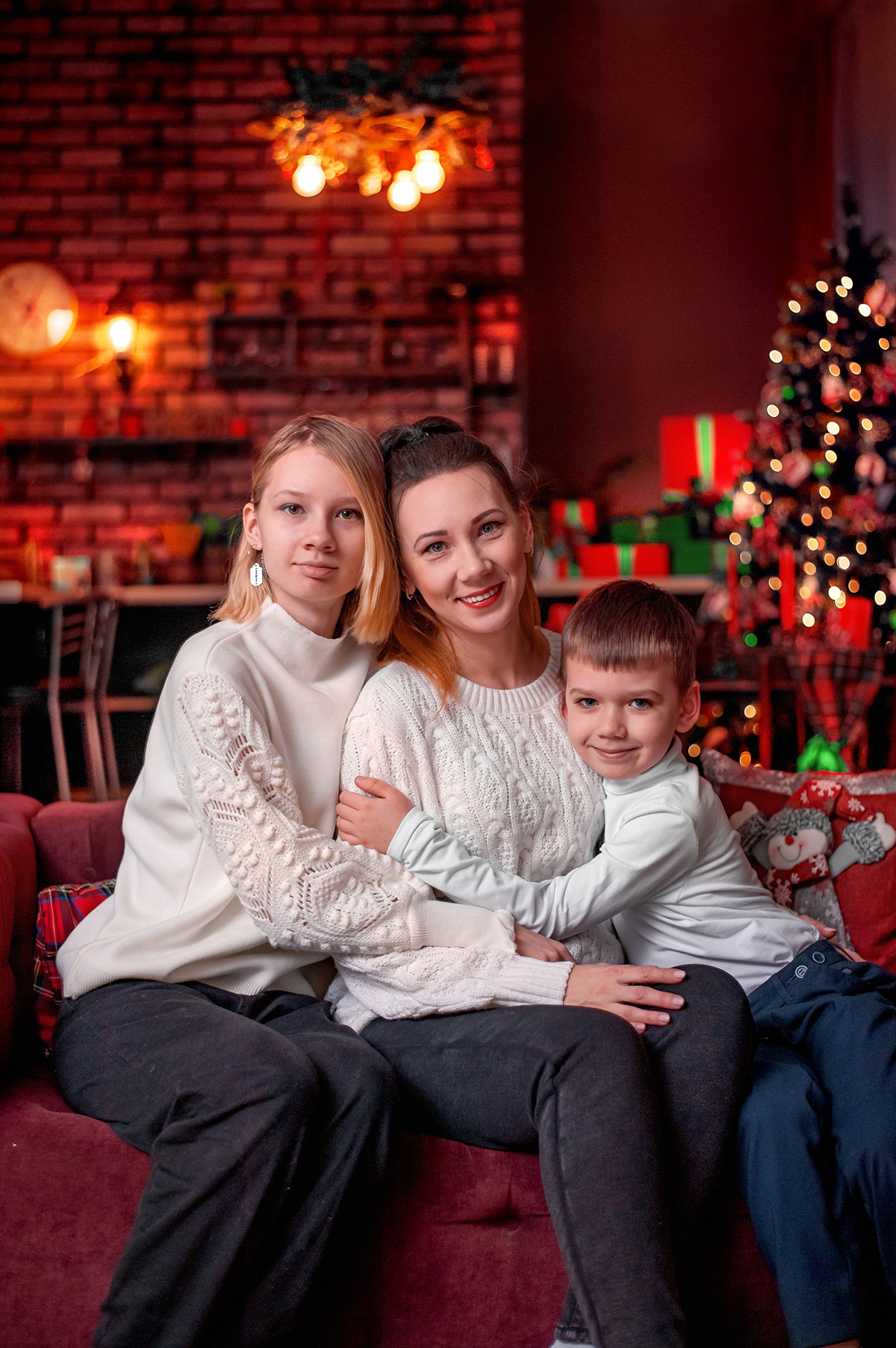 Новогодняя фотосессия для семьи Марьяны. Семейный и детский фотограф Новокузнецк Евгения Лебеденко