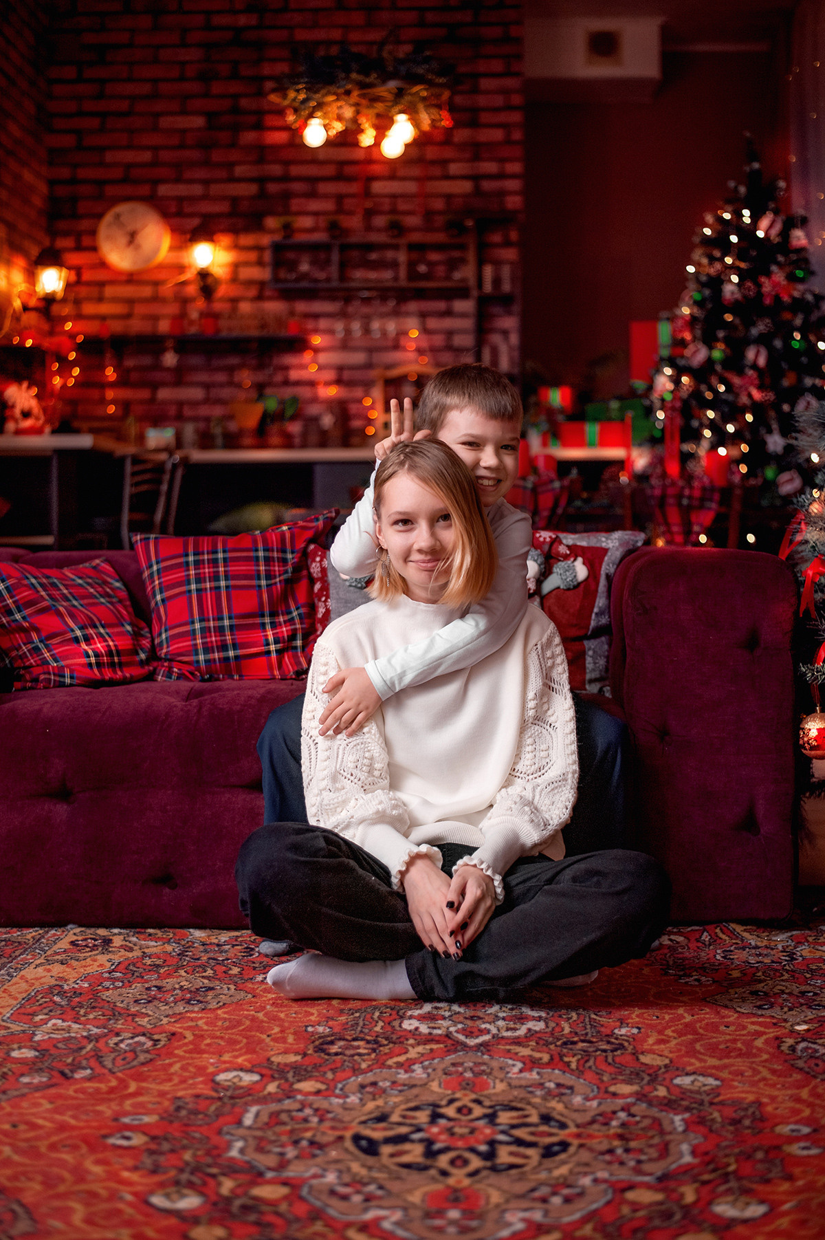 Новогодняя фотосессия для семьи Марьяны. Семейный и детский фотограф Новокузнецк Евгения Лебеденко