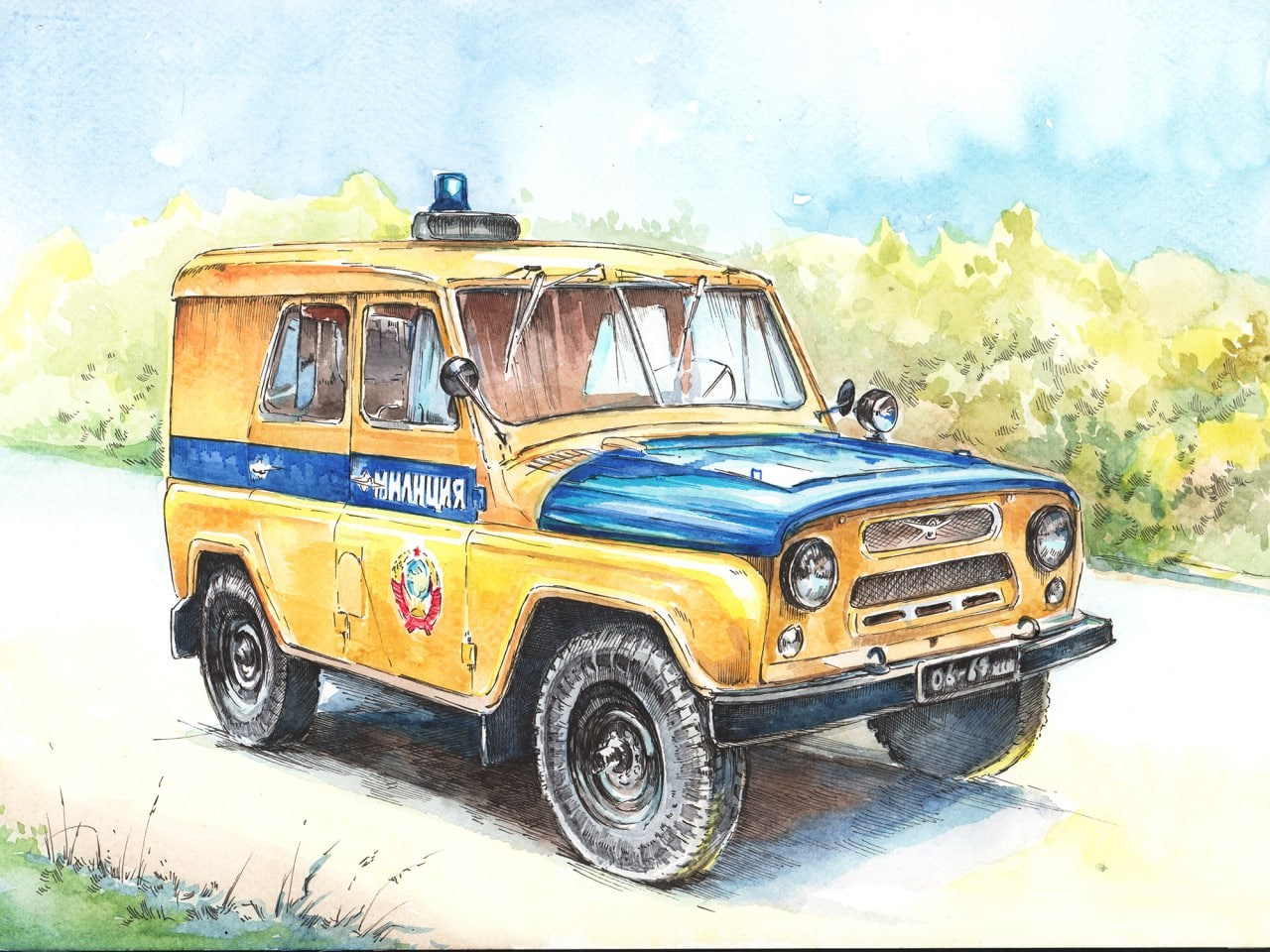 Милиция и специальные службы. Художник Александр Петрунин