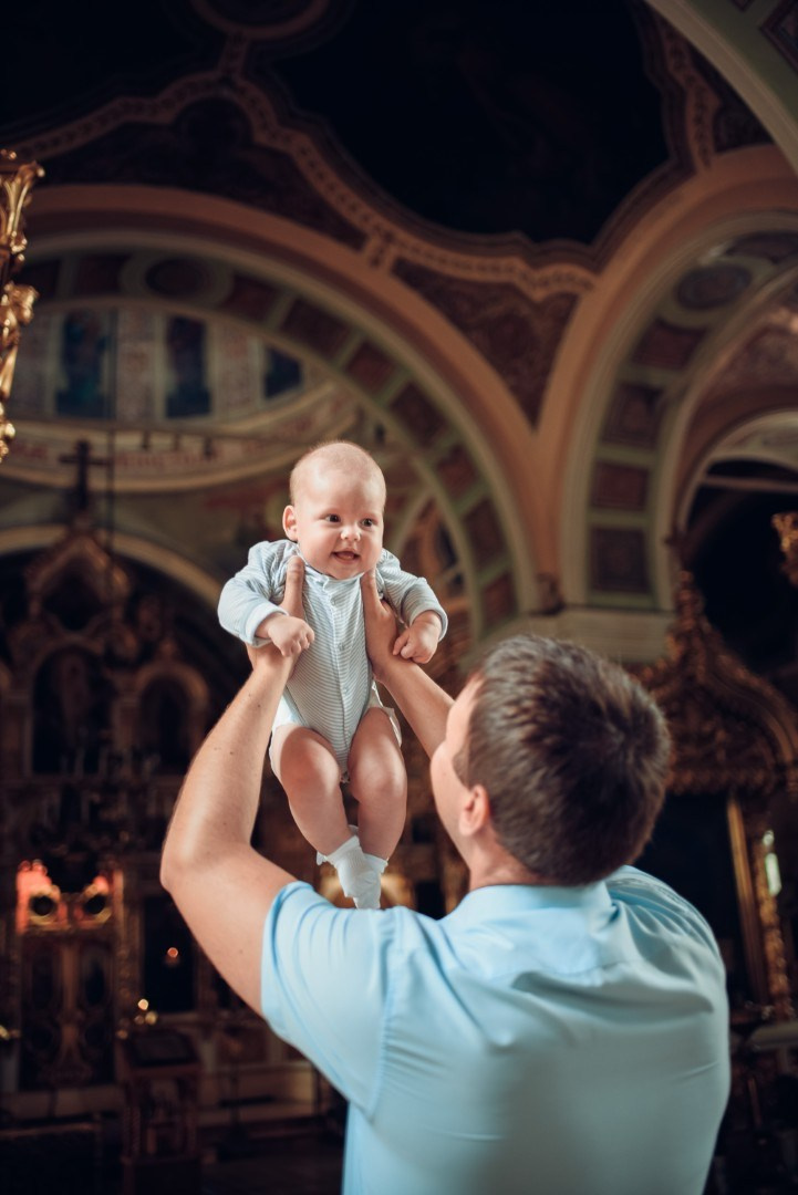 Таинство Крещения (постановочная съемка). Moscow_CPC