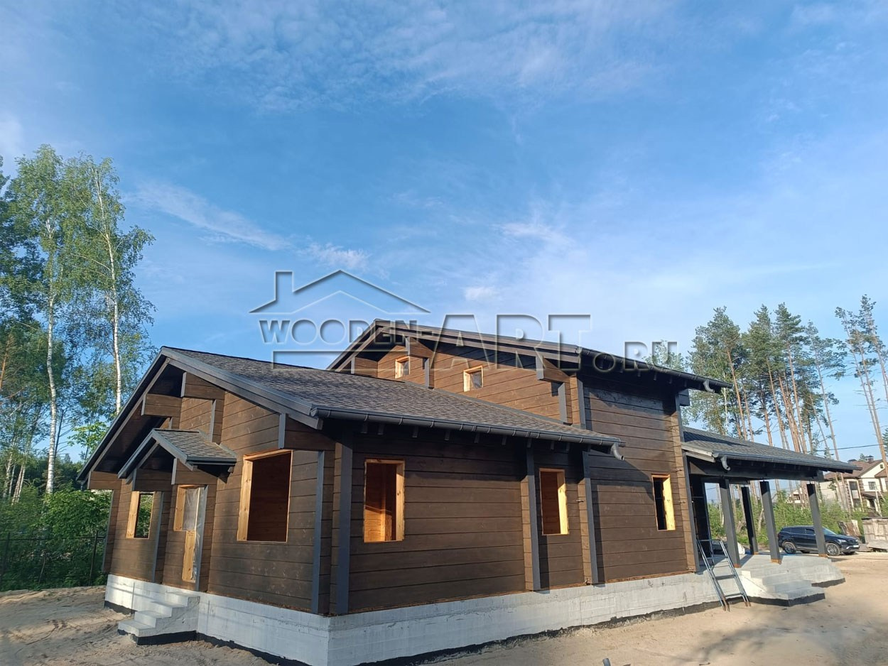 «Восход» 296 кв. м. Проекты деревянных домов. Архитектор Ольга Мальцева