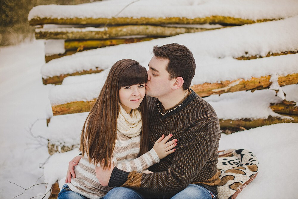 Зимняя лавстори Игорь+Маргарита. Фотограф в Варшаве Анна Розова