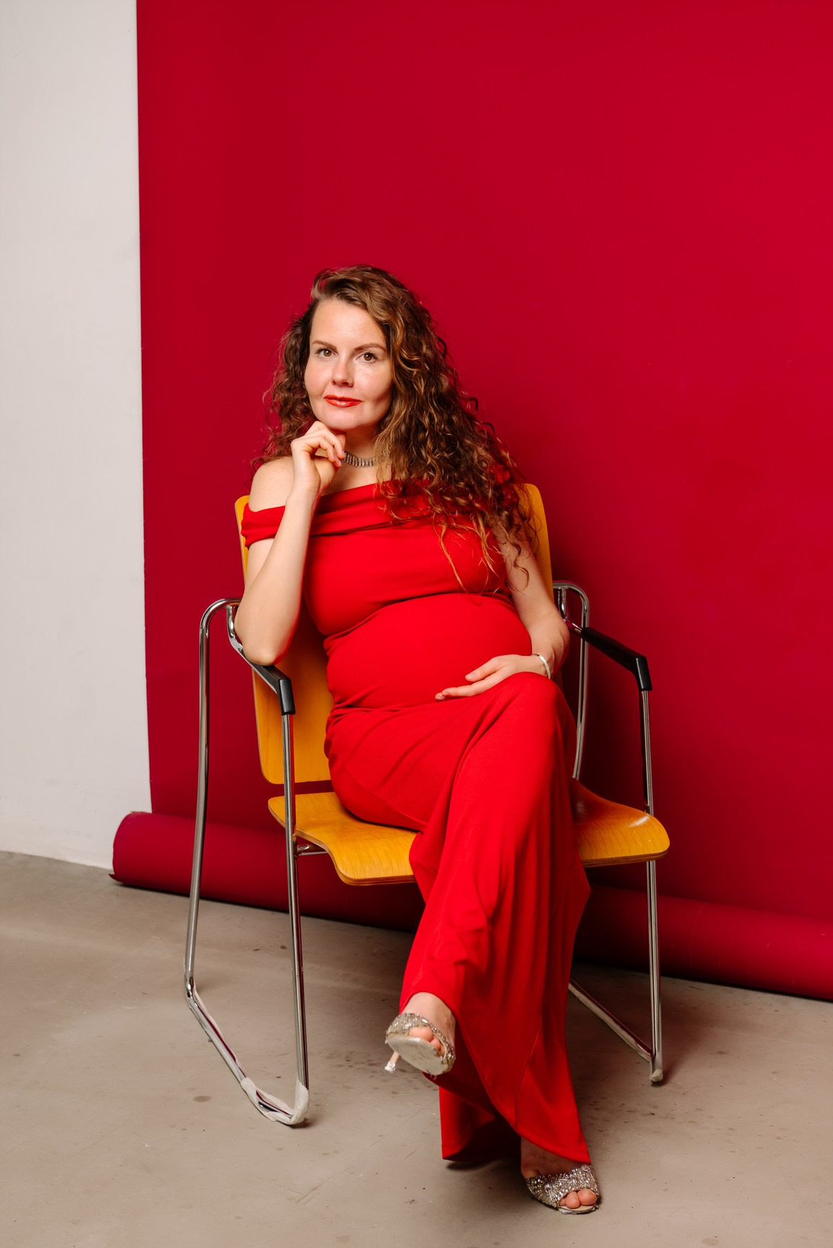 Беременность. В красном. Свадебный и сеейный фотограф в Санкт-Петербурге Елена Худякова