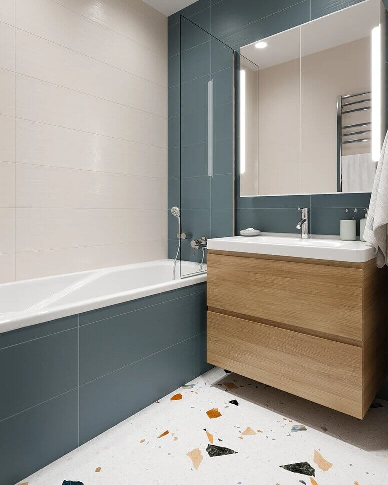 Вдохновиться. Ремонт санузла, туалета, ванной под ключ в Казани. Укладка плитки