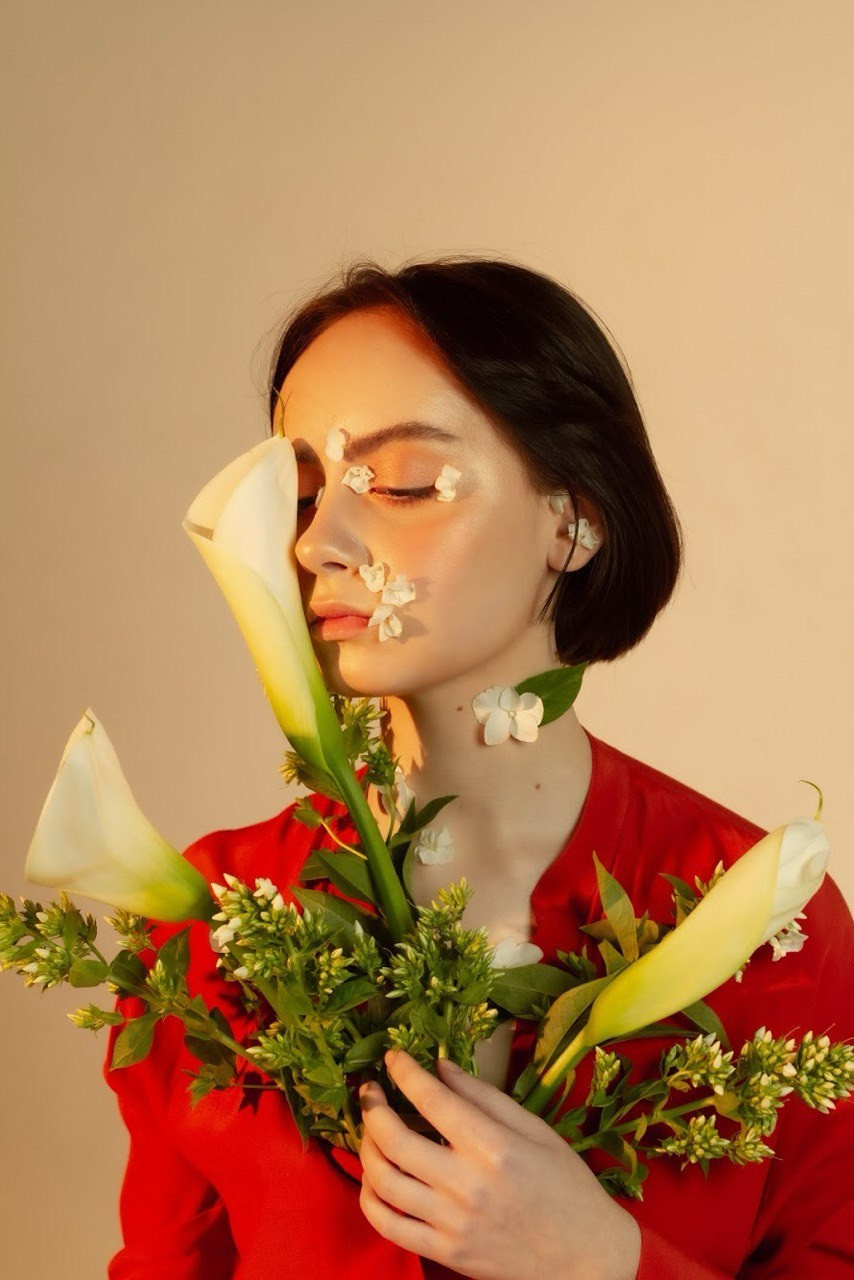 Girl with flowers. Визажист Санкт-Петербург / Москва Ксения Токарева