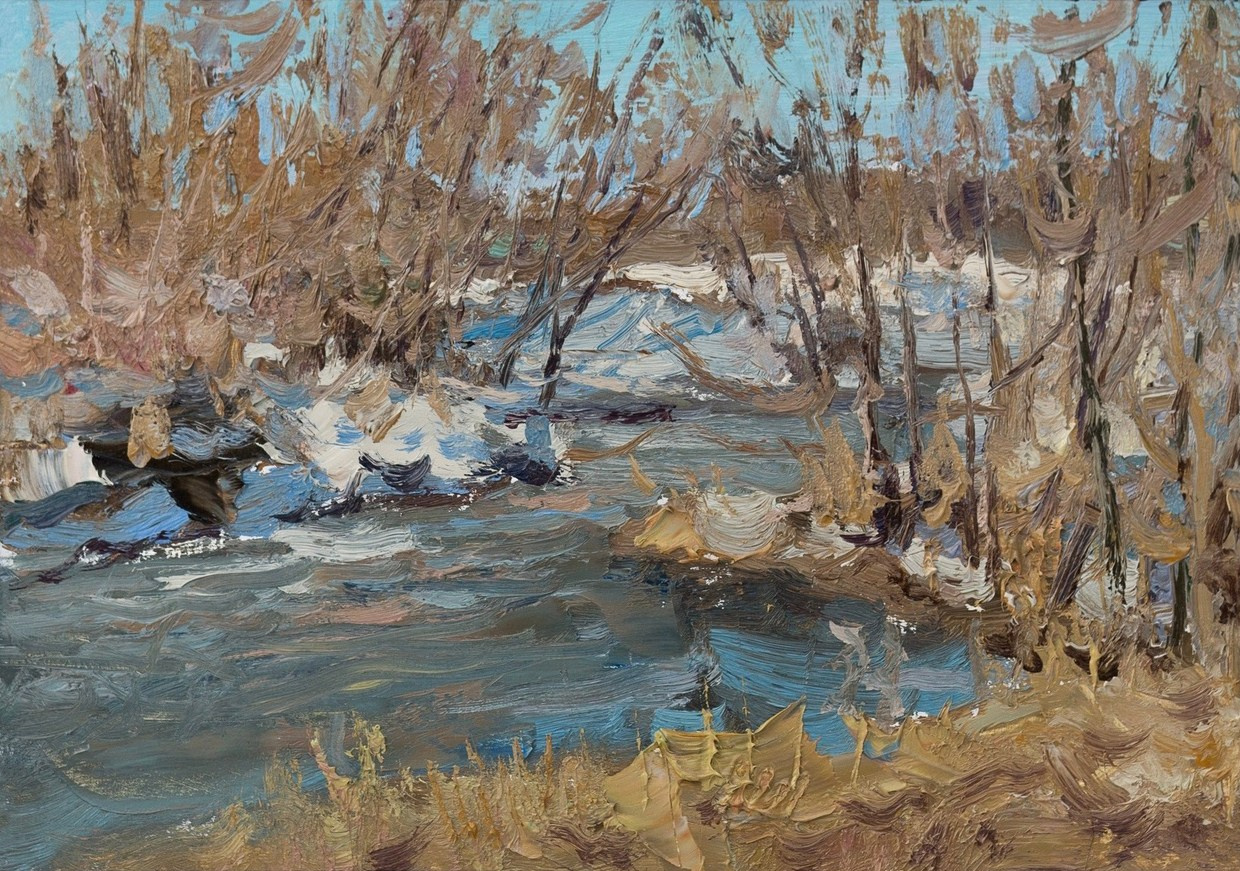 Ранняя весна. Художник Александр Каверин