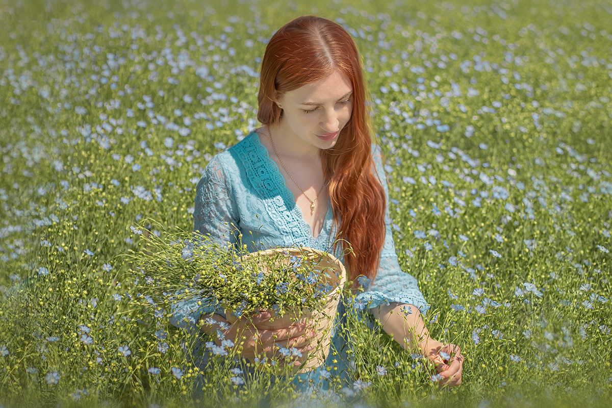 Льняное утро. Фотограф в Волгодонске Елена Орешкина