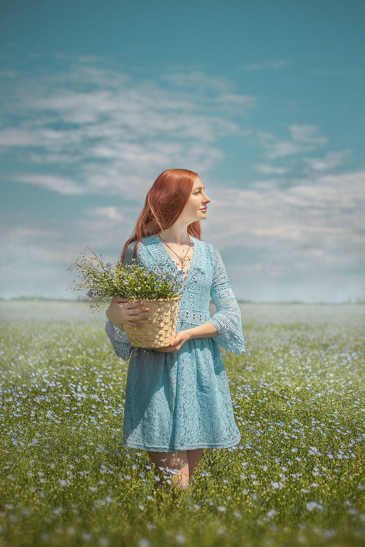 Льняное утро. Фотограф в Волгодонске Елена Орешкина