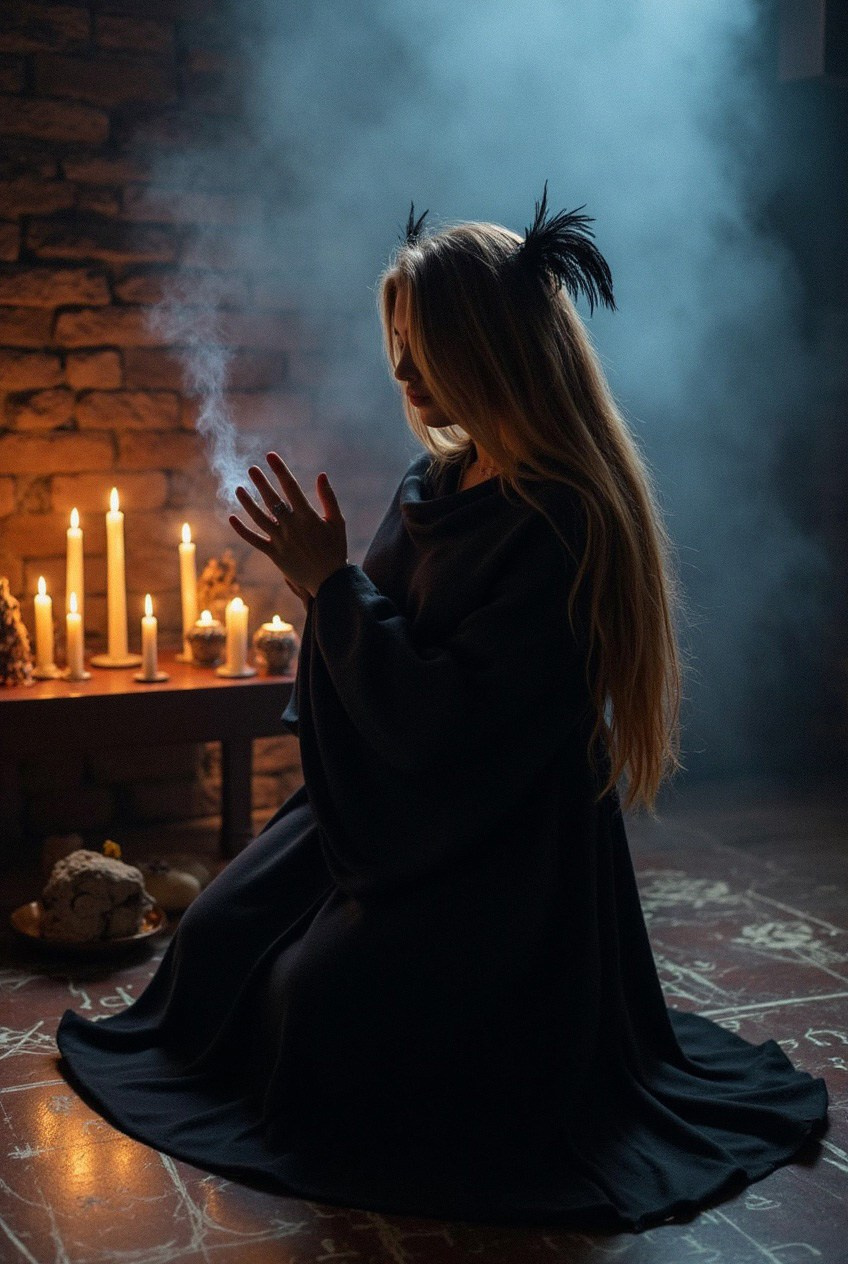 AI-фотосессия в образе ведьмы. Фотосессии с помощью нейросетей от профессиональных фотографов и стилистов | Проект «AI-Photographer»