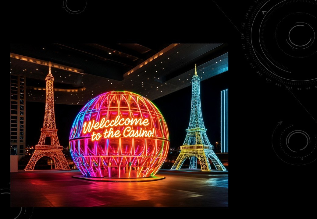 Концепция декора для корпоративного мероприятия в стиле «Лас-Вегас» для LAZAR DECOR. Главная