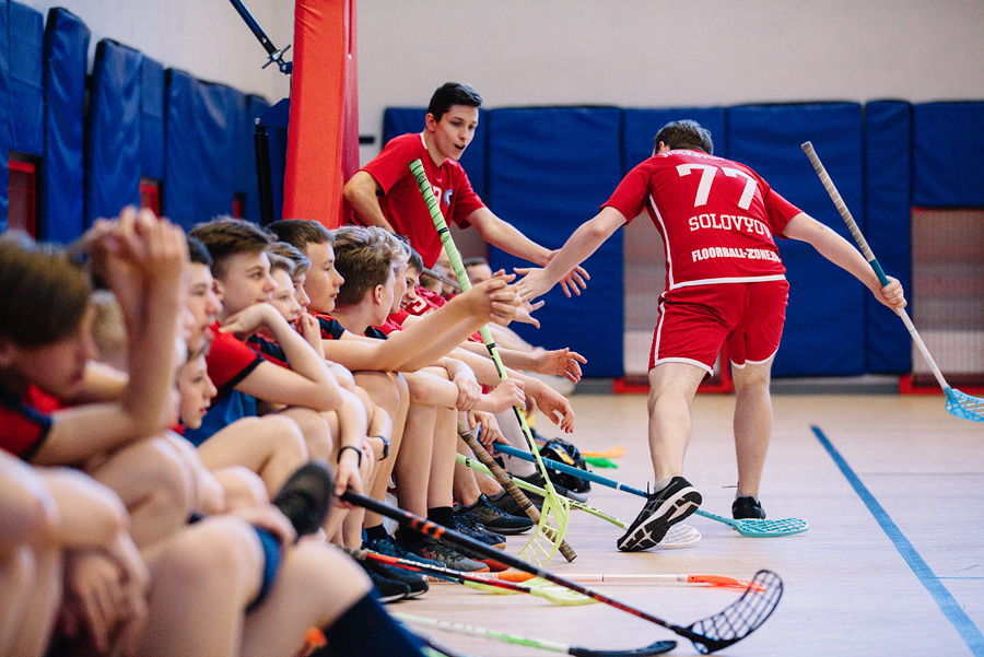 Чемпионат по флорболу. Фотограф Михаил Ряховский
