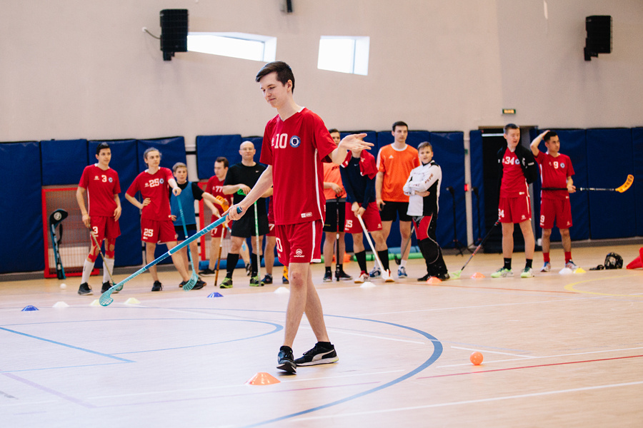 Чемпионат по флорболу. Фотограф Михаил Ряховский