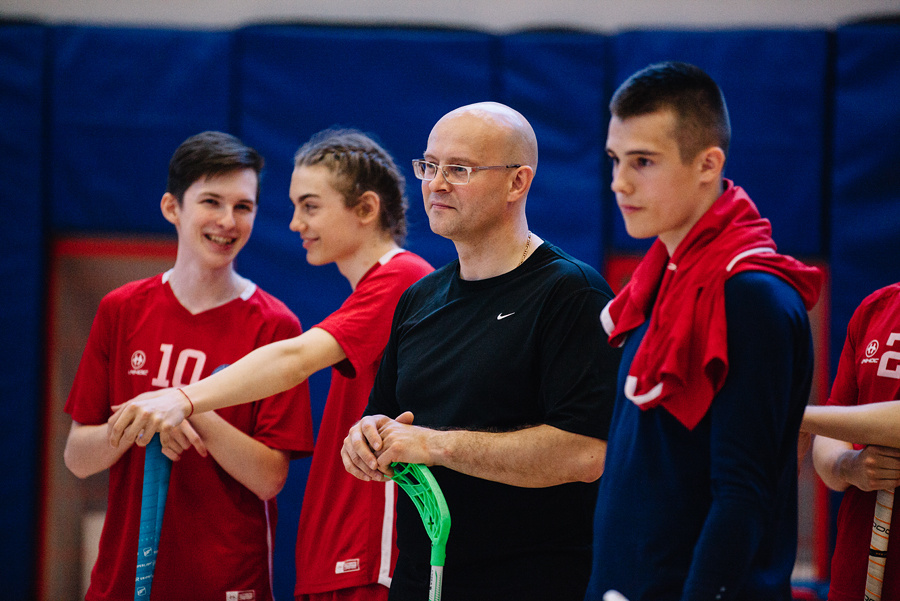 Чемпионат по флорболу. Фотограф Михаил Ряховский