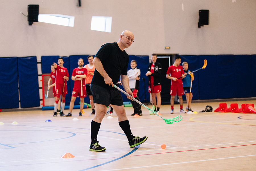 Чемпионат по флорболу. Фотограф Михаил Ряховский