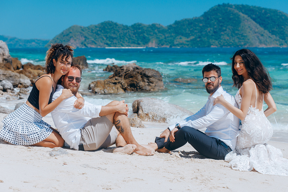 Wedding ceremony for a couple from Turkey in Phuket. Photographer in Phuket. Photographer Thailand