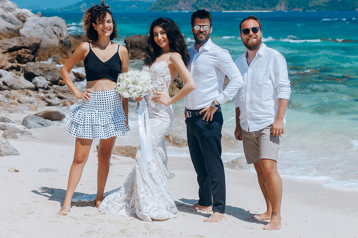 Wedding ceremony for a couple from Turkey in Phuket. Photographer in Phuket. Photographer Thailand