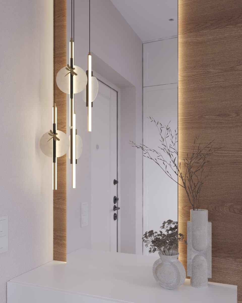 Визуализация прихожей в частном доме. 3D-визуализация интерьеров и мебели | Larionova.vis — для студий и дизайнеров