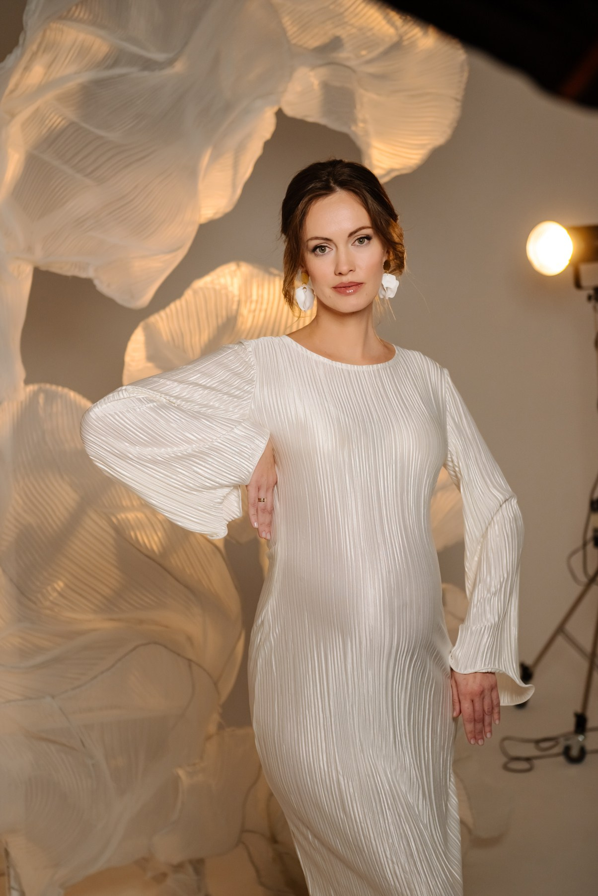 Беременность. Циклорама с вуалью. Свадебный и сеейный фотограф в Санкт-Петербурге Елена Худякова