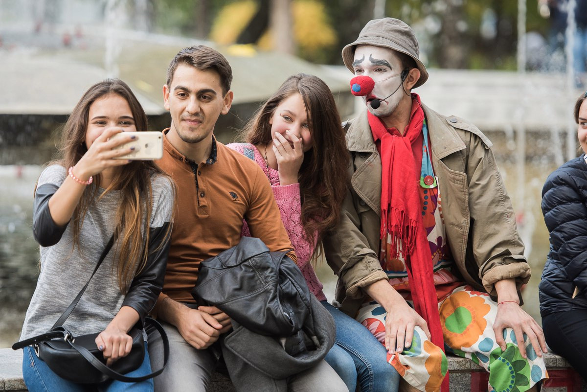 Reportage shooting. Photographer