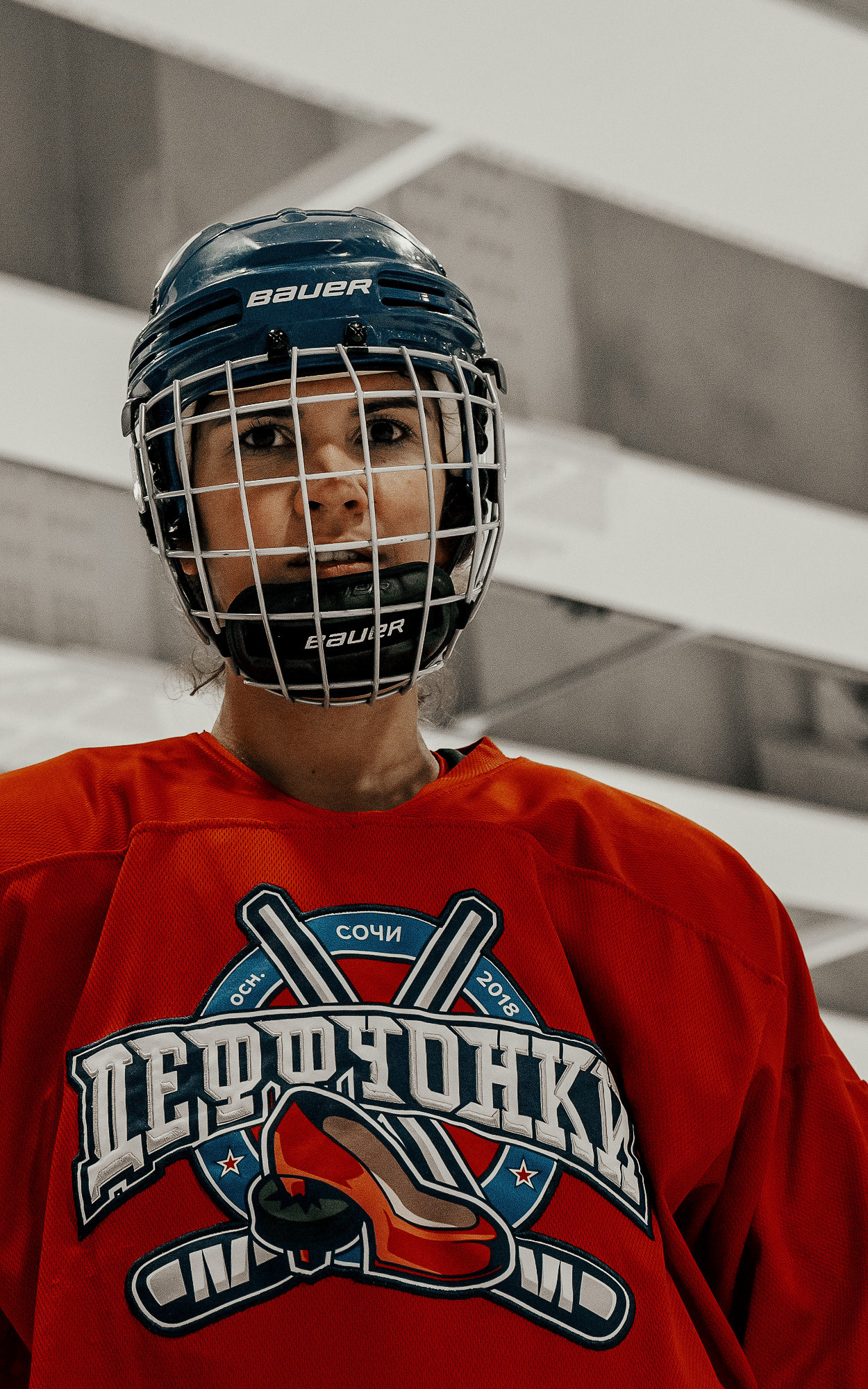 Деффчонки — хоккеистки: первая женская команда в Сочи. Фотограф в Сочи Елена Лисотина. Фототуры в Сочи