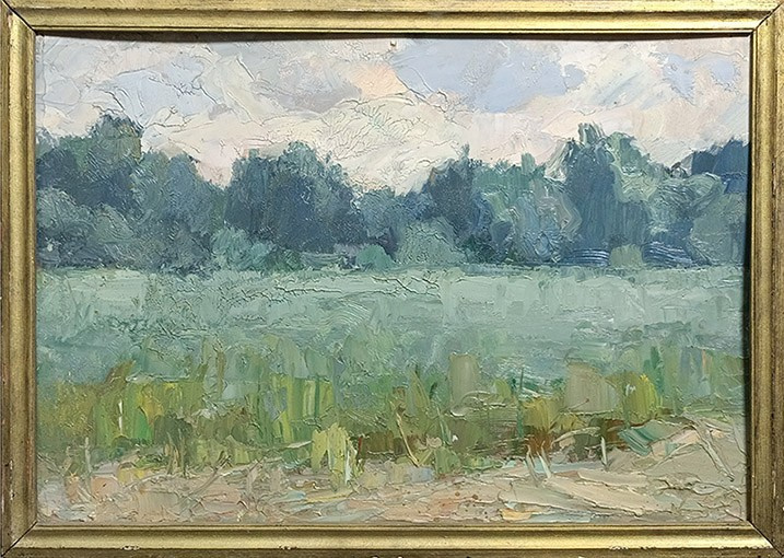 «Овсяное поле» 1958 год. Художник Величко Вадим Семёнович