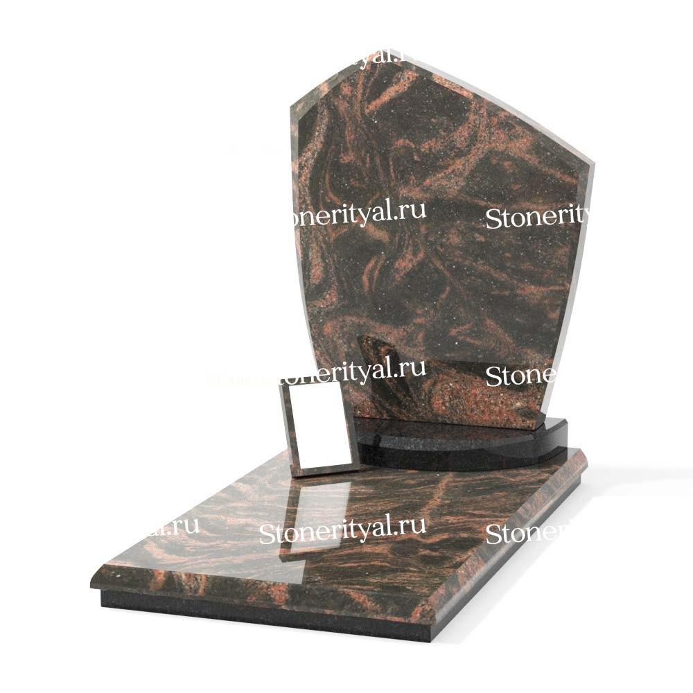 Комбинированные памятники на одного. Изготовление и установка памятников в Москве и МО