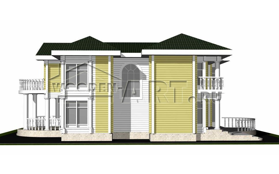 «Усадьба» 443 кв. м. Проекты деревянных домов