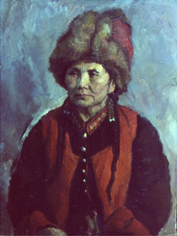 «Женщина манси» 1956 год Собр. Ф. Ваккари. Италия. Художник Величко Вадим Семёнович