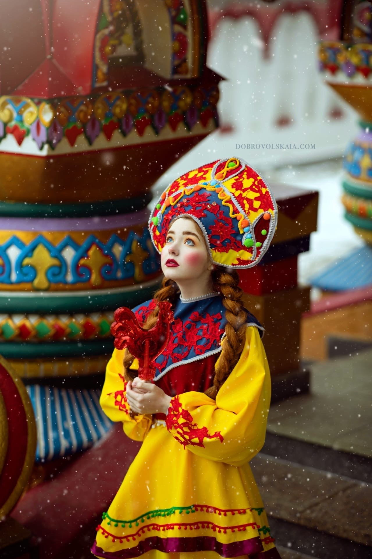 Масленица. Русские народные костюмы в Москве