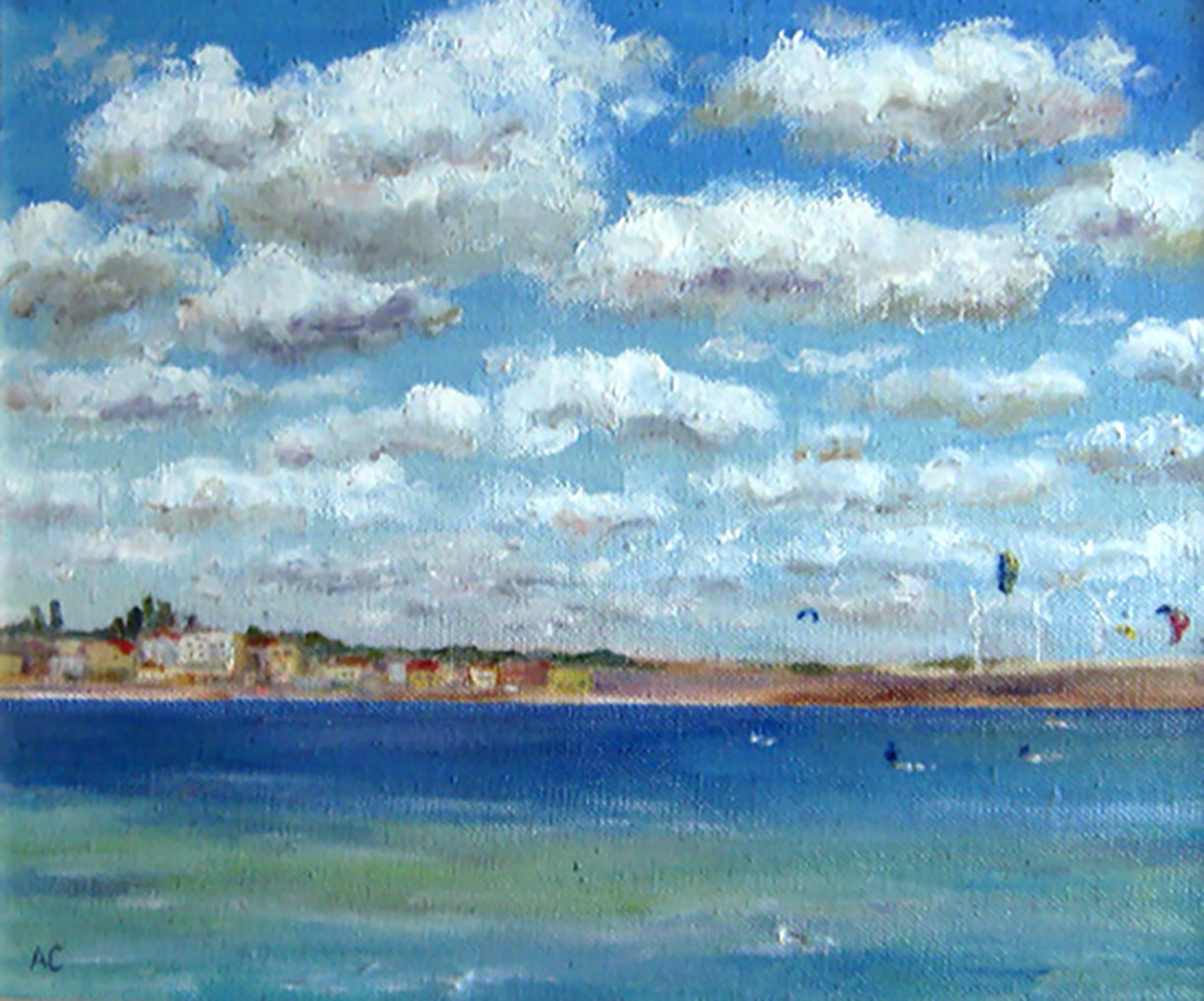 "Облака над морем"; холст / масло, 2008