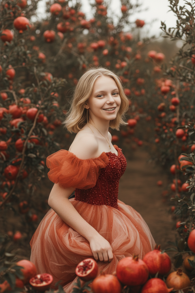 В гранатовом саду. Шаблоны и дизайны выпускных альбомов и фотокниг